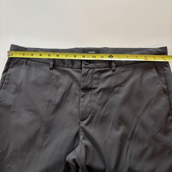 Theory Zaine SW Neoteric Pants Mens 36x27 Gray Polyamide Stretch - Picture 4 of 8